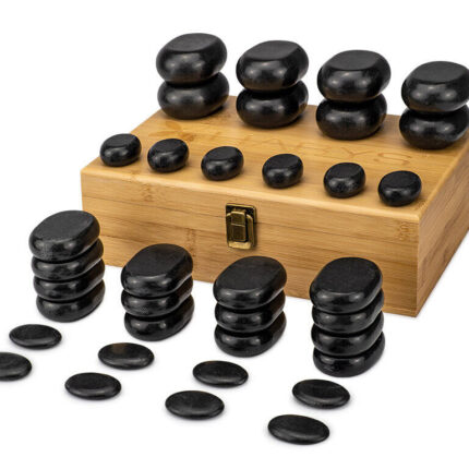 Masažo akmenų rinkinys, 36 vnt.