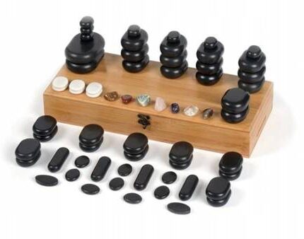 Masažo akmenų rinkinys, 64 vnt.