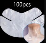 Vienkartinės polietileno kaukės kaklo procedūroms, 100 vnt.