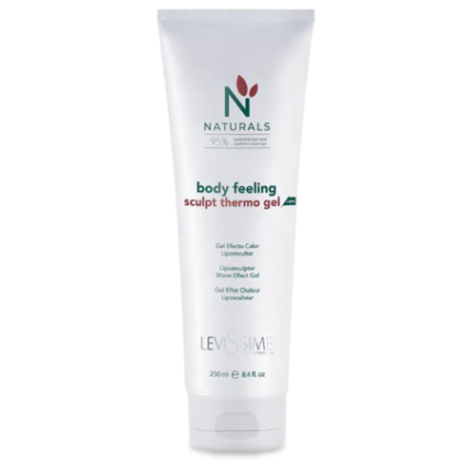 LEVISSIME Body Feeling Sculpt Termo gelis, figūrą formuojantis gelis su šildančiu efektu, 250 ml