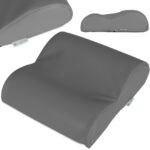 Pusiau apvalus kaklo pagalvėlės volelis k722, pilkos spalvos - Image 4