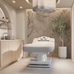 Profesionalus procedūrų stalas SPA, masažo ir grožio centrams, 4 variklių su šildymu ir LED - Image 2