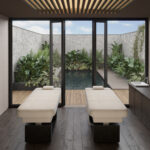 Profesionalus procedūrų stalas SPA, masažo ir grožio centrams, 3 variklių su šildymu - Image 2