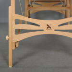 Sulankstomas medinis masažo stalas Gallo Plus Light Wood 76 Vinyl Flex K033, smėlio spalvos - Image 8