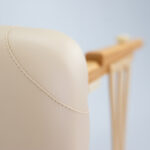 Sulankstomas medinis masažo stalas Panda 70 Comfort Face Hole Vinyl Flex K033, smėlio spalvos - Image 8