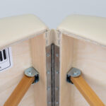 Sulankstomas medinis masažo stalas Panda 70 Comfort Face Hole Vinyl Flex K033, smėlio spalvos - Image 9