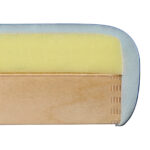 Sulankstomas medinis masažo stalas Panda Light Wood 70 Vinyl Flex K020, dramblio kaulo spalvos - Image 14