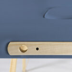 Sulankstomas medinis masažo stalas eSpirit 70 Soft Touch K651, mėlynos spalvos - Image 14