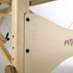 Sulankstomas medinis masažo stalas eSpirit 70 Soft Touch K651, mėlynos spalvos - Image 3