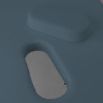 Sulankstomas masažo stalas Aura Matt Touch K102, tamsiai mėlynos spalvos - Image 3