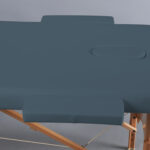 Sulankstomas masažo stalas Aura Matt Touch K102, tamsiai mėlynos spalvos - Image 4