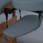 Sulankstomas masažo stalas Aura Matt Touch K102, tamsiai mėlynos spalvos - Image 5