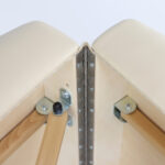 Sulankstomas masažo stalas Light Wood 102 Comfort Face Hole Vinyl Flex K033, smėlio spalvos - Image 3