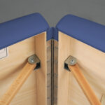 Sulankstomas masažo stalas Panda Light Wood 70 Vinyl Flex K012, tamsiai mėlynos spalvos - Image 10