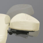 Sulankstomas medinis masažo stalas Panda Light Wood 70 Vinyl Flex K020, dramblio kaulo spalvos - Image 2