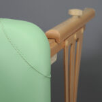 Sulankstomas medinis masažo stalas Panda Plus Light Wood 70 Vinyl Flex K022, žalios spalvos - Image 12