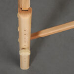 Sulankstomas medinis masažo stalas Panda Plus Light Wood 70 Vinyl Flex K022, žalios spalvos - Image 9