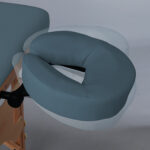 Sulankstomas masažo stalas PEden Matt Touch K102, tamsiai mėlynos spalvos - Image 6