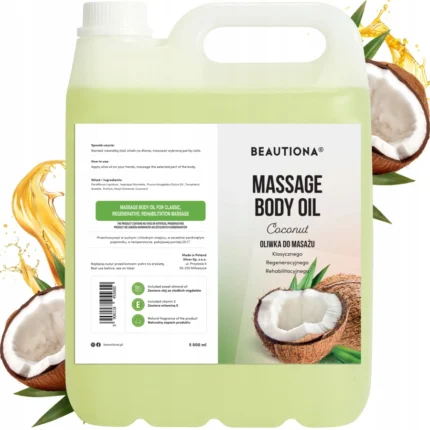 Beautiona Coconut, kokosų kvapo masažo aliejus 5000ml