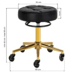 Meistro kėdė Gabbiano D054G, juoda su auksu - Image 2