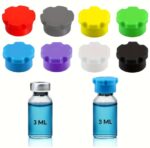 Daugkartinio naudojimo 3 ml stiklinio buteliuko silikoninis dangtelis