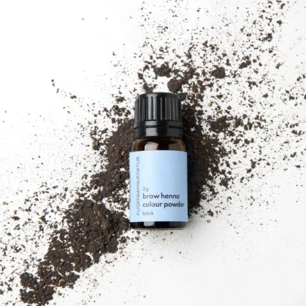 Brow Henna, dažomieji milteliai, juodos spalvos, 3g.