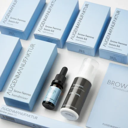 Brow Henna Kit, antakių miltelių dažų rinkinys.