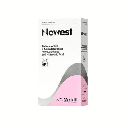 Mastelli Newest, odos boosteris su polinukleotidais ir hialurono rūgštimi, skirtas odos kokybei gerinti, intensyviai drėkinti, 2 ml.