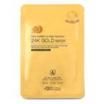 GOLD ENERGY SNAIL SYNERGY 24K GOLD, lakštinė veido kaukė su 24K auksu ir sraigių ekstraktu, 10 vnt. - Image 3