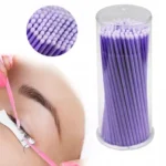 Vienkartiniai mikro aplikatoriai blakstienoms, violetinės spalvos - Image 2