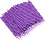 Vienkartiniai mikro aplikatoriai blakstienoms, violetinės spalvos
