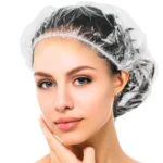 Vienkartinės plastikinės galvos kepurėlės 100vnt, permatomos